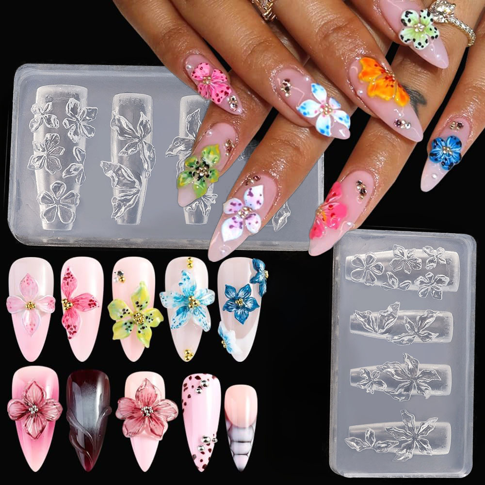 Resin Art Templates Free - Molde de silicona 3D para uñas