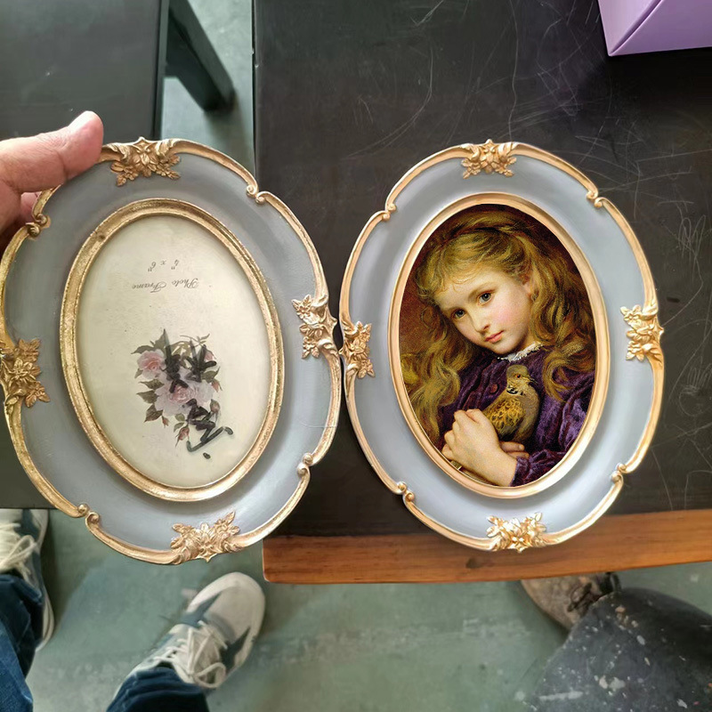 Resin Art Ideas - Marco de Fotos Ovalado de Resina