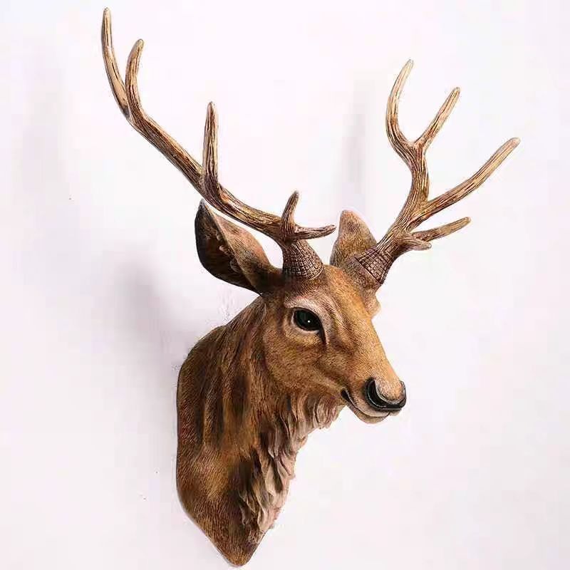 Background Resin Art - Cabeza de ciervo americano de 60/80CM,