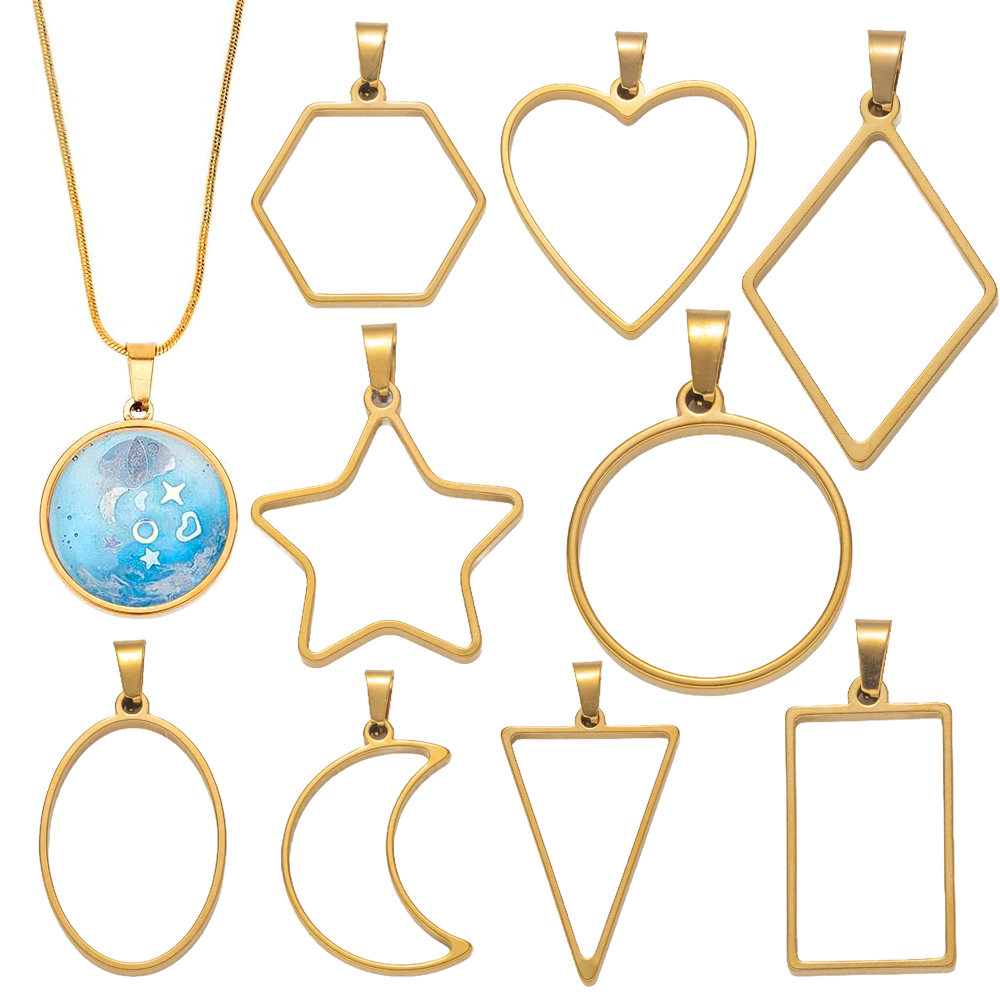 Bezels Pendant Resin - Moldes de resina con parte trasera