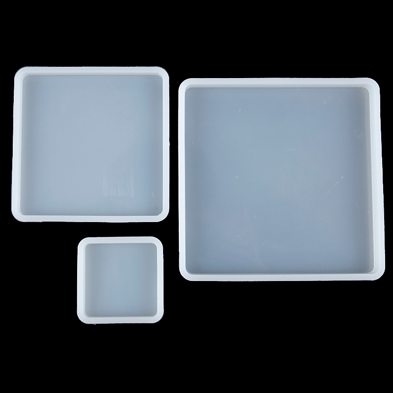Coaster Mold Square - Moldes cuadrados de silicona para fundición