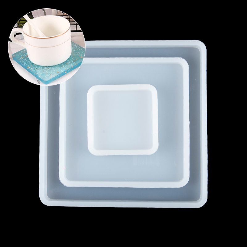 Coaster Mold Square - Moldes cuadrados de silicona para fundición