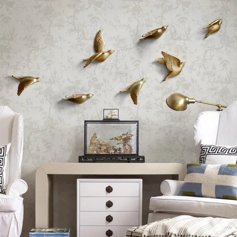 Background Resin Art - Pájaros de resina europea para colgar