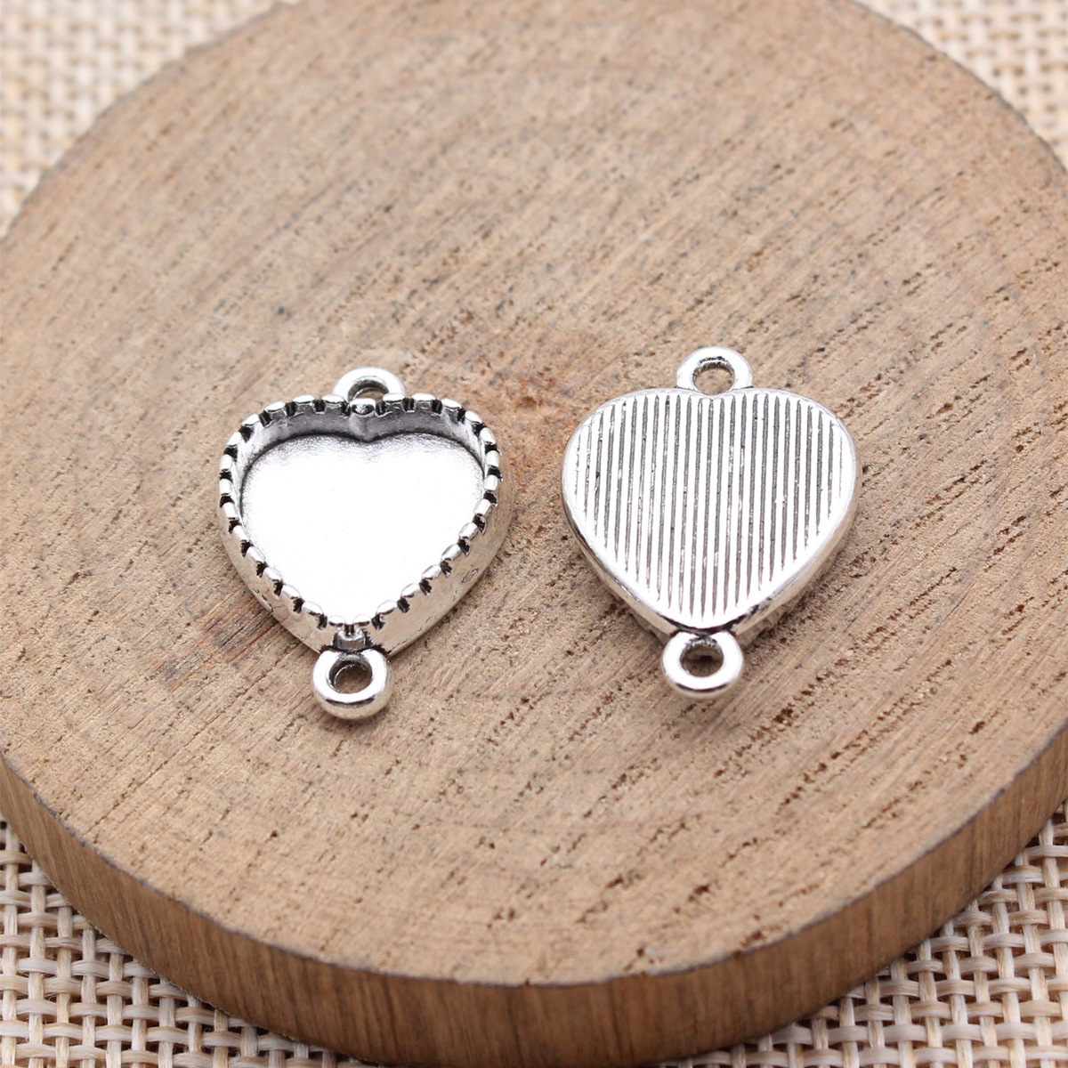 Bezels Pendant Resin - Base de colgante de aleación con