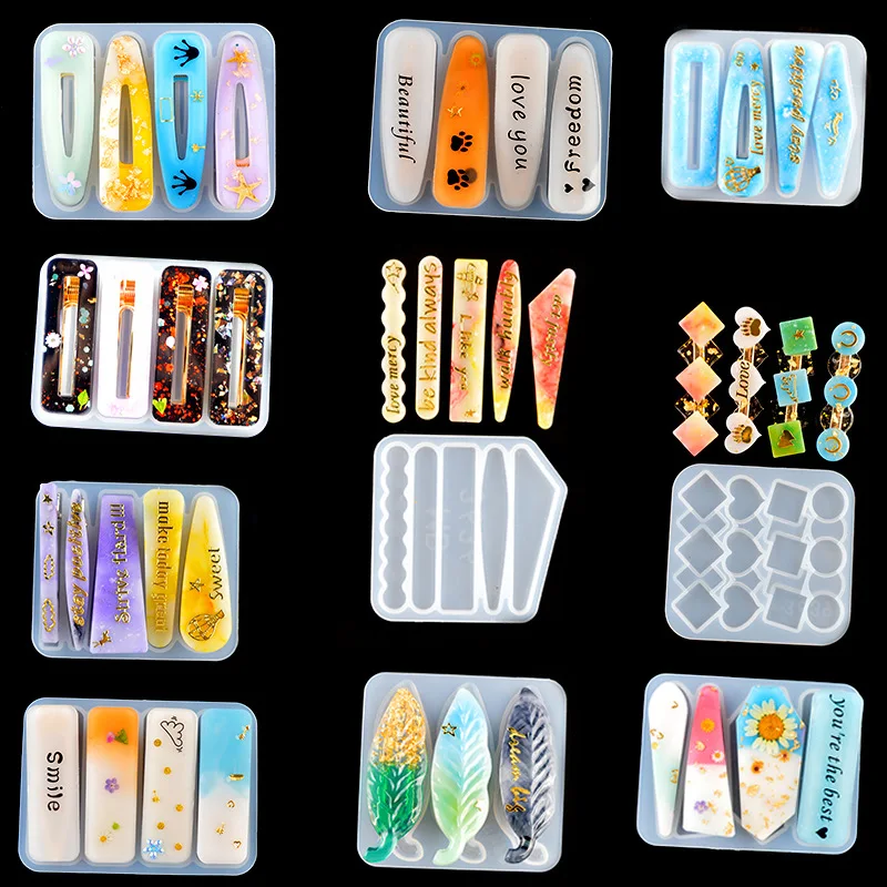 Resin Art Jewellery - Clip de pelo de resina epoxi