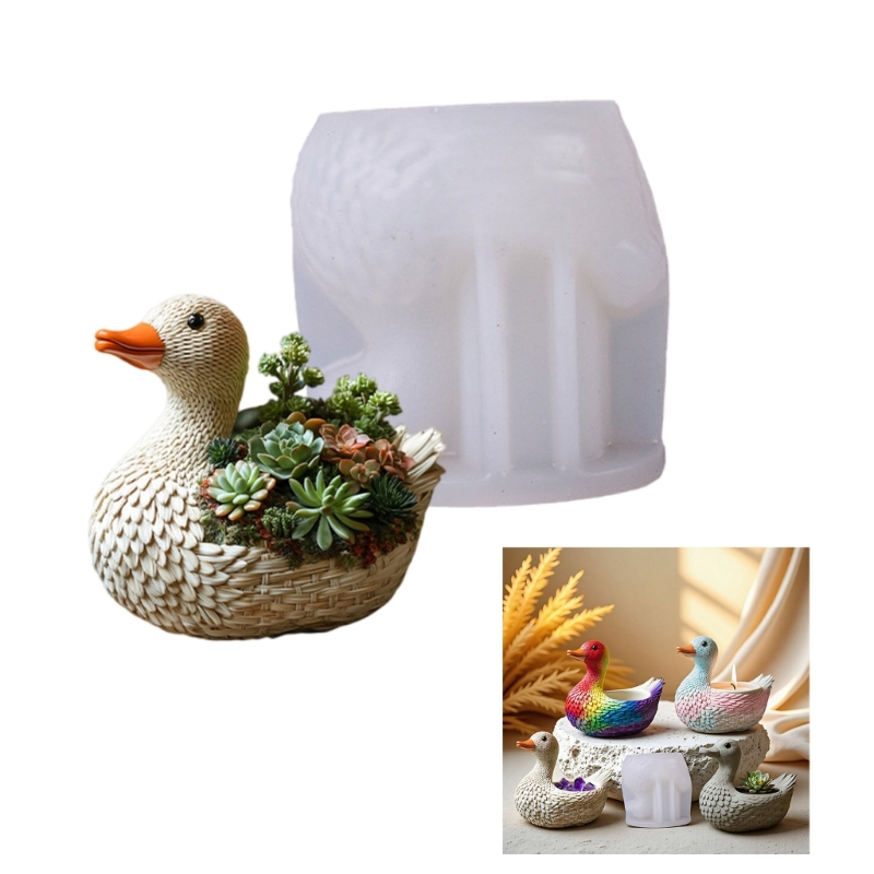 Resin Art Ideas - Molde pato silicona reutilizable Textura silicona