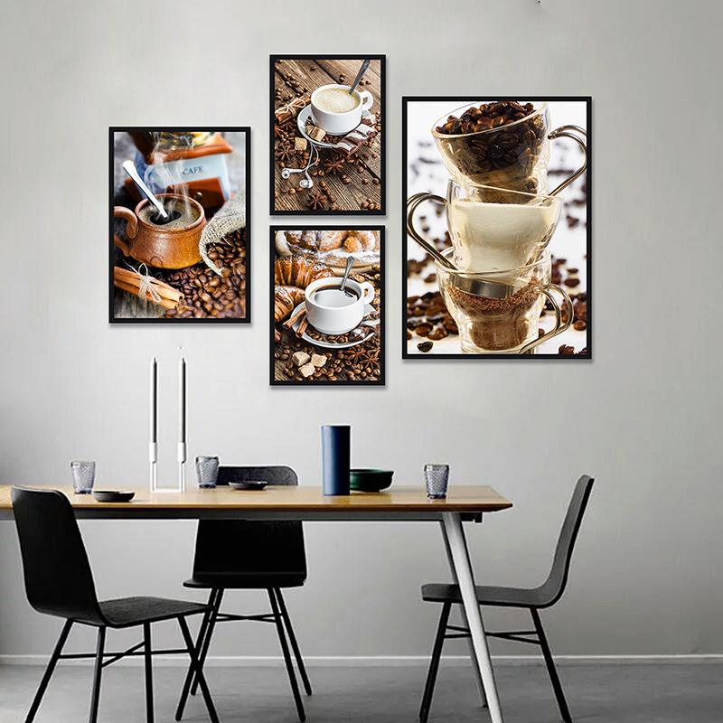 Background Resin Art - Póster artístico WCIC, tema de café,