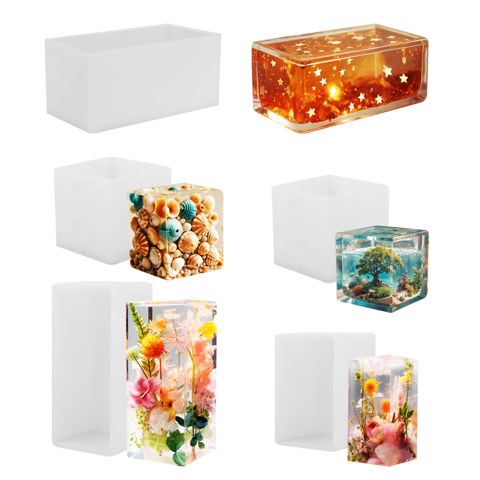 Resin Art Mould - Molde de silicona para resina epoxi,