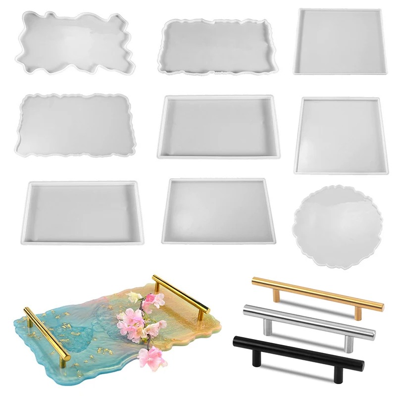 Resin Art Mould - Bandeja de resina epoxi, molde de