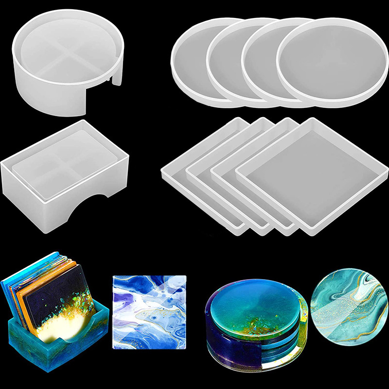 Coaster Mold Square - Molde de silicona para posavasos cuadrado