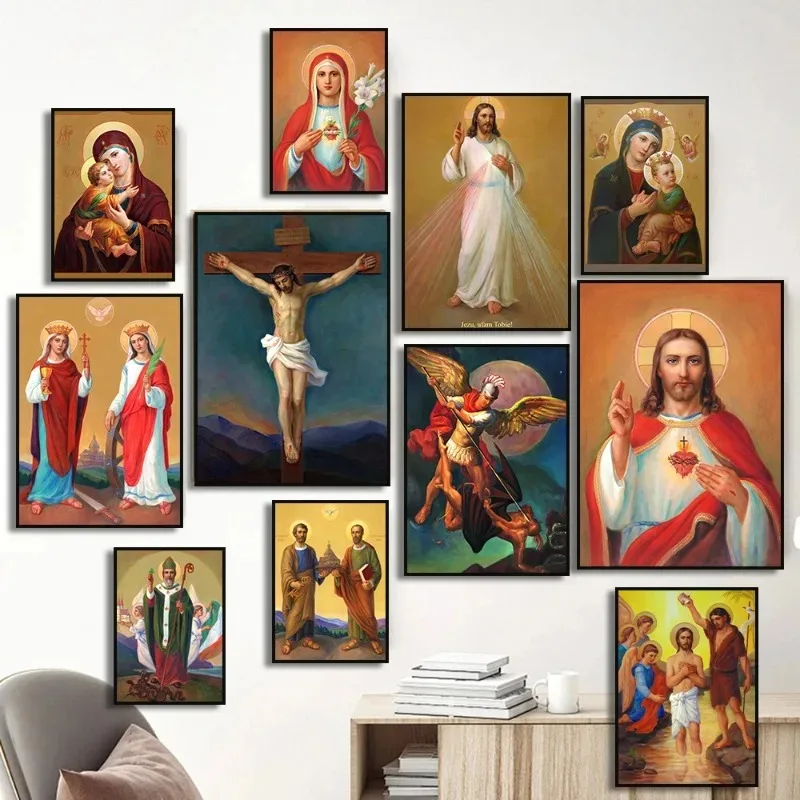 Resin Art Mary - Pintura de Diamantes, Arte Católico Vintage,