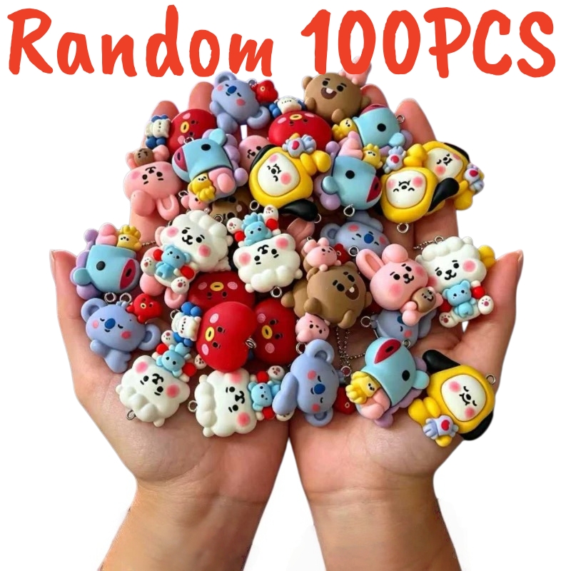 Resin Art Jewellery - 100PCS Dijes de Resina BT21 para