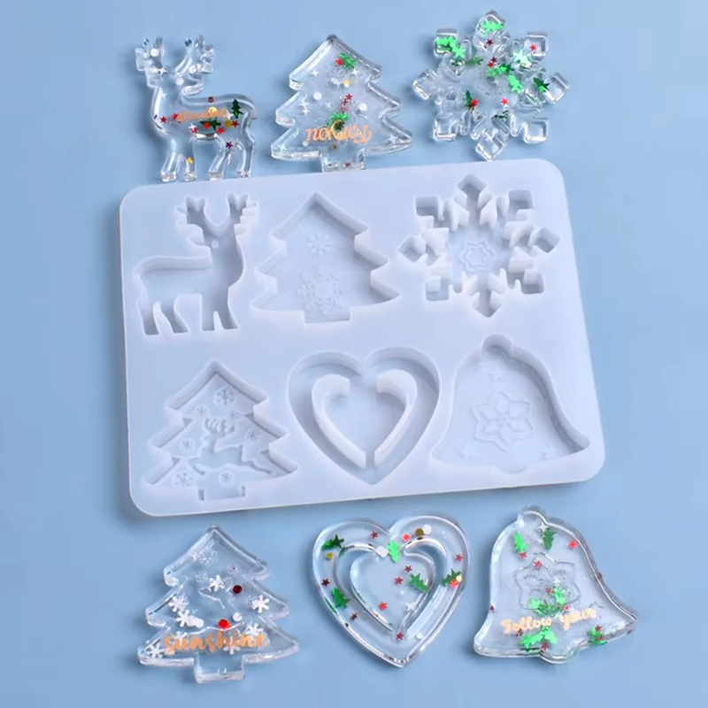 Resin Art Jewellery - Molde de Navidad DIY resina cristal