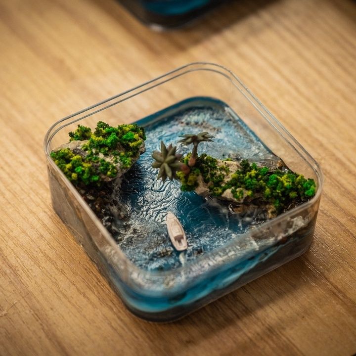 Microisla de las Islas Faroe h - Resin Art Ideas reseña y precio