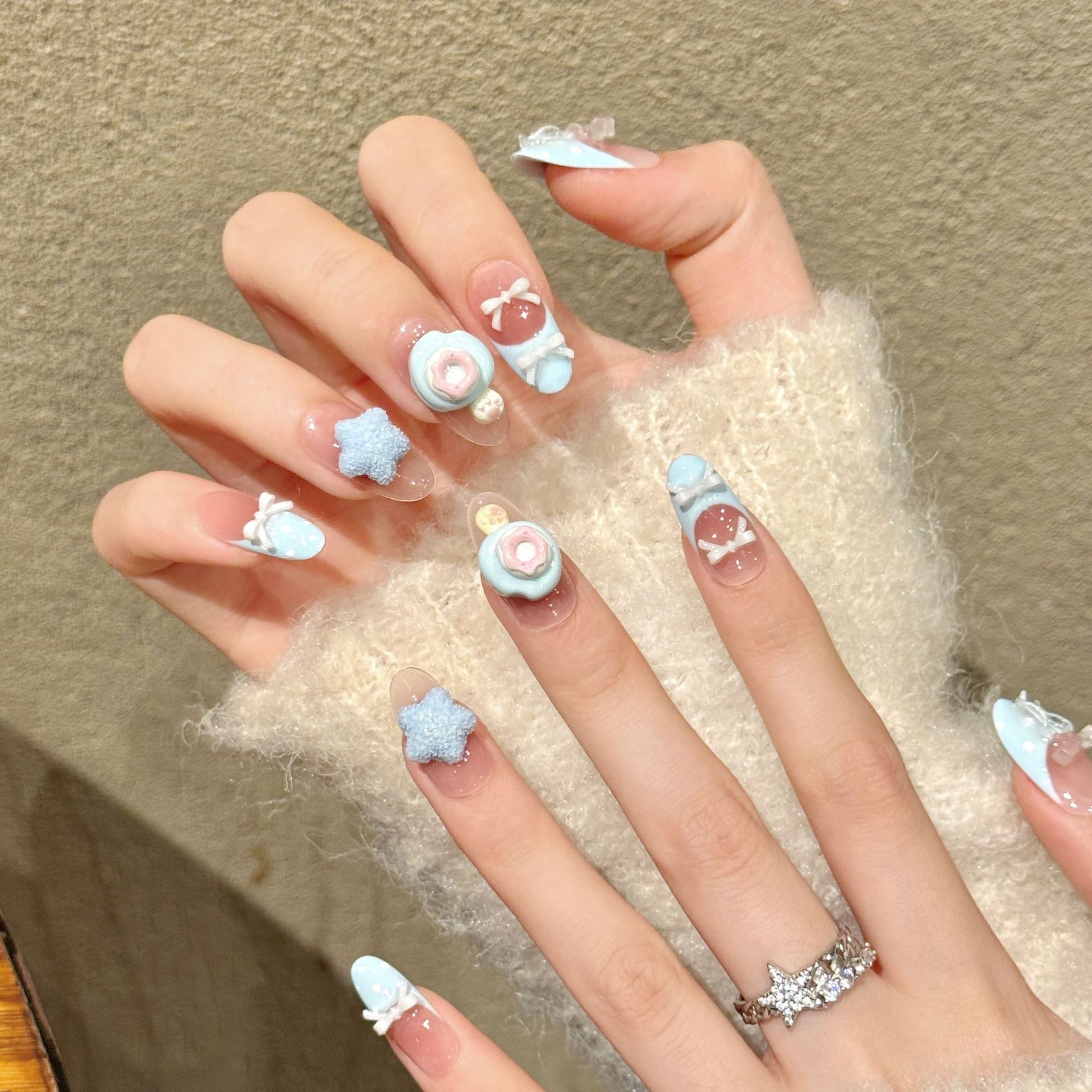 10 Uds. de uñas postizas ovala - Resin Art Ideas reseña y precio