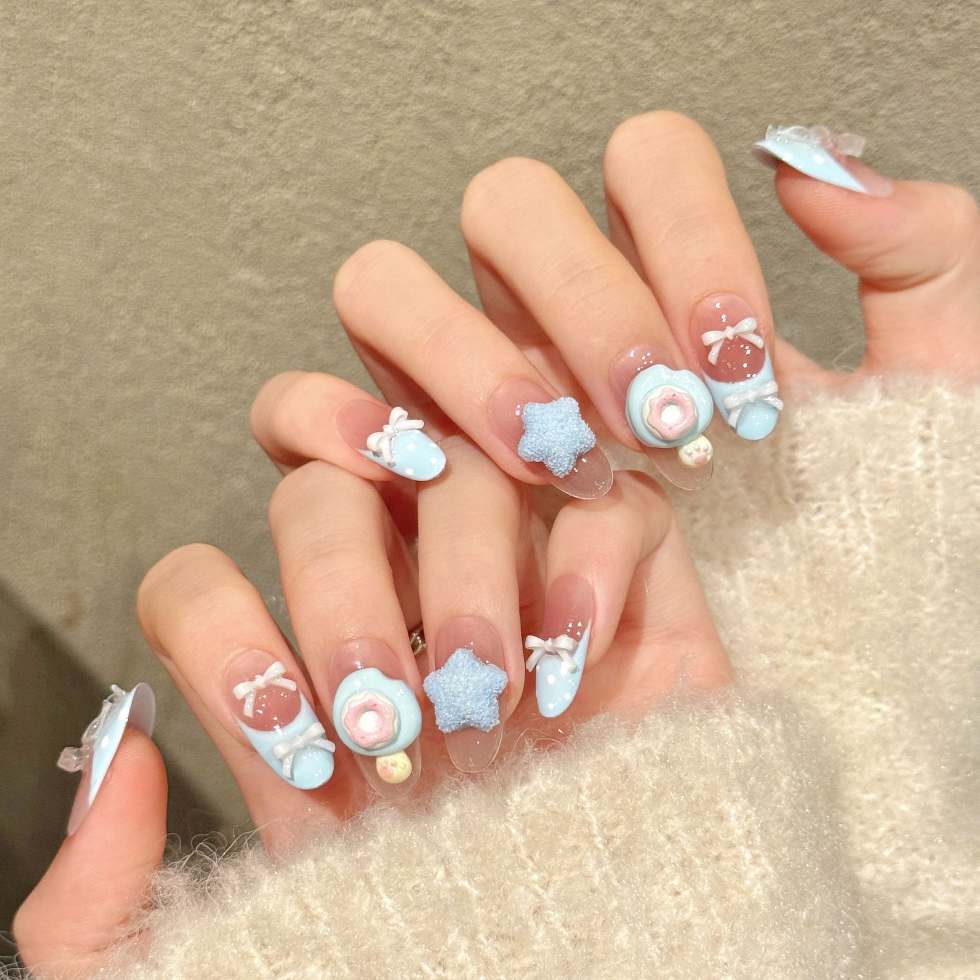 10 Uds. de uñas postizas ovala - Resin Art Ideas reseña y precio
