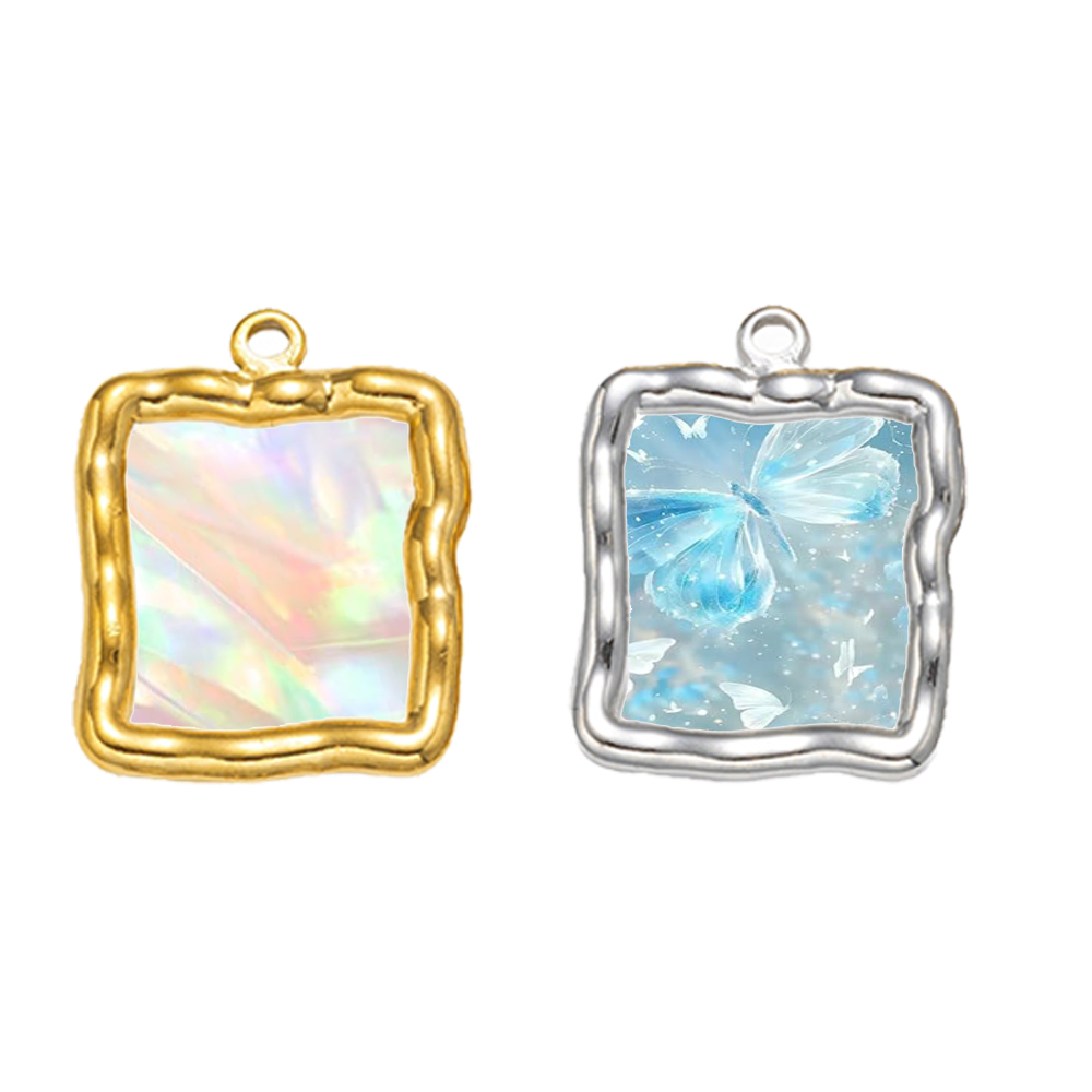 5 uds. De colgantes redondos c - Bezels Pendant Resin reseña y precio