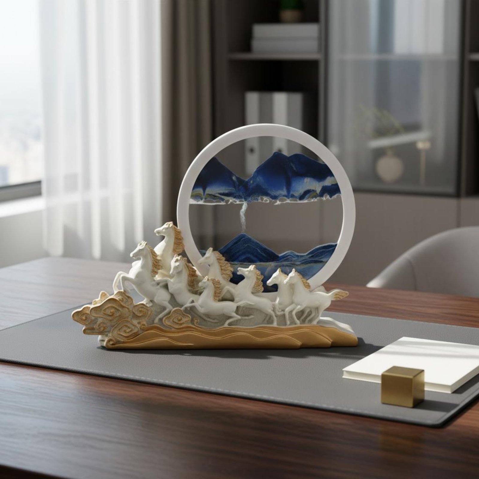 Escultura de Caballo Galopante - Resin Art Design Ideas reseña y precio