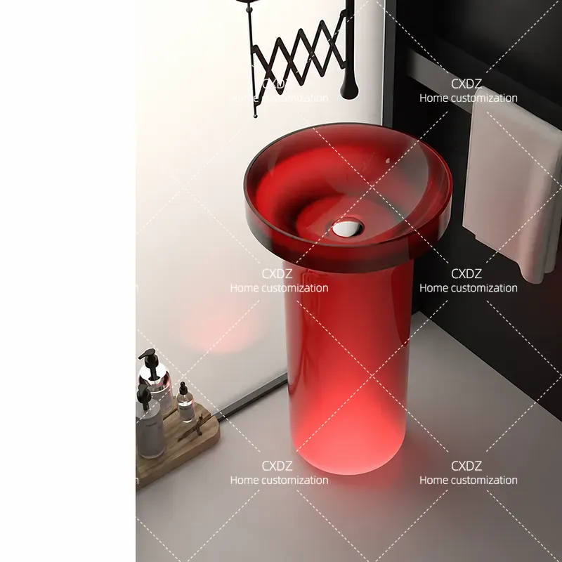 Lavabo Integrado de Piso a Tec - Resin Art In Floor reseña y precio