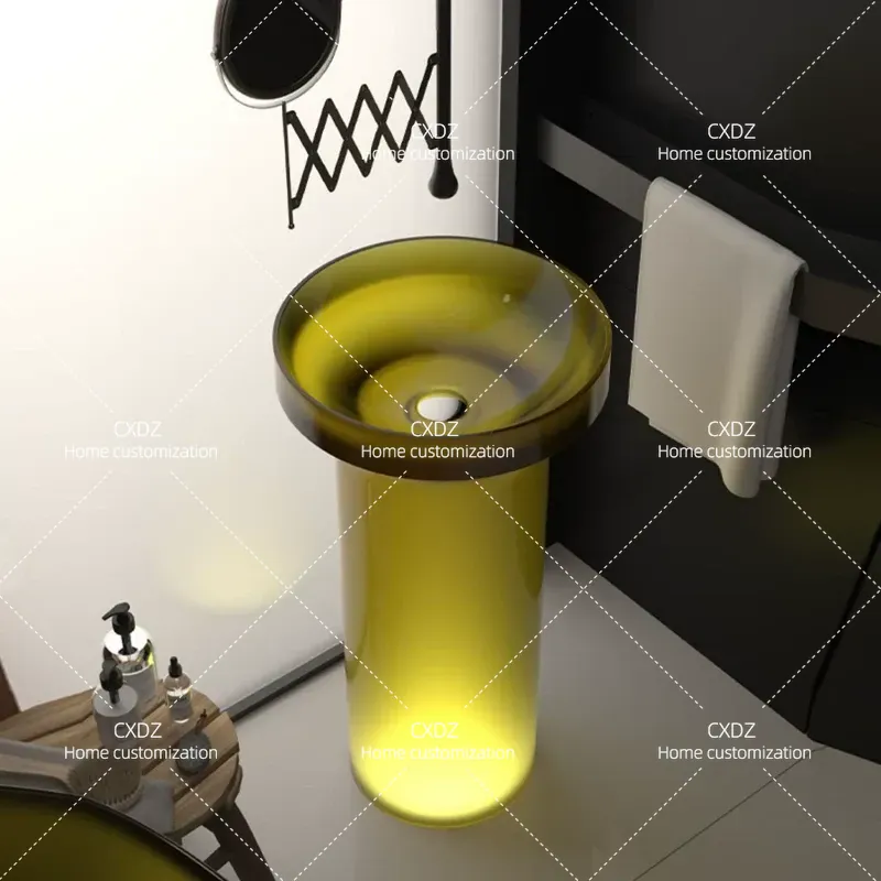 Lavabo Integrado de Piso a Tec - Resin Art In Floor reseña y precio