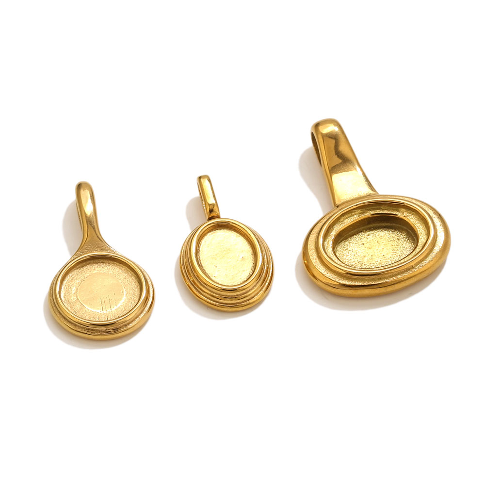 Bandejas ovaladas redondas de  - Bezels Pendant Resin reseña y precio