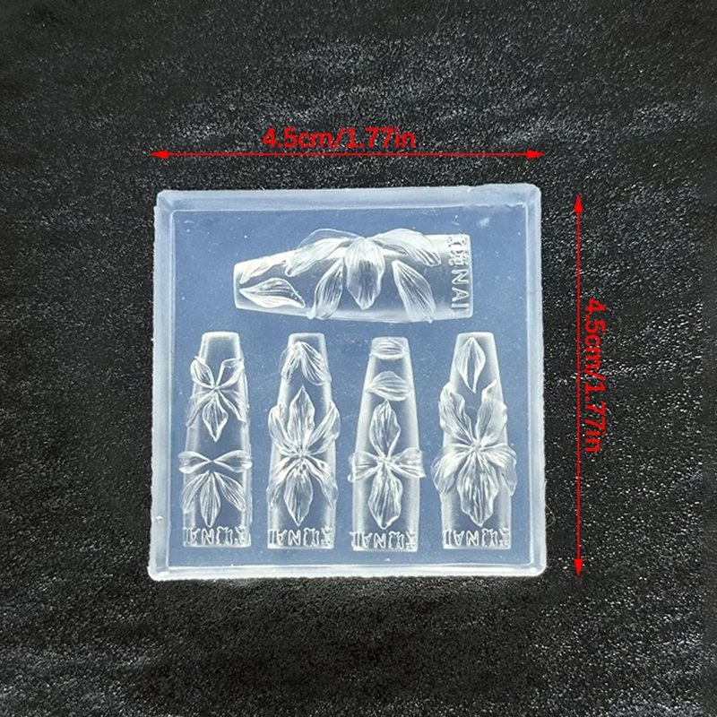 Molde de uñas de flores 3D, he - Resin Art Templates Free reseña y precio