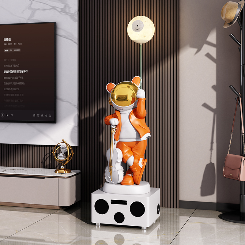 Estatua de conejo y astronauta - Resin Art In Floor reseña y precio