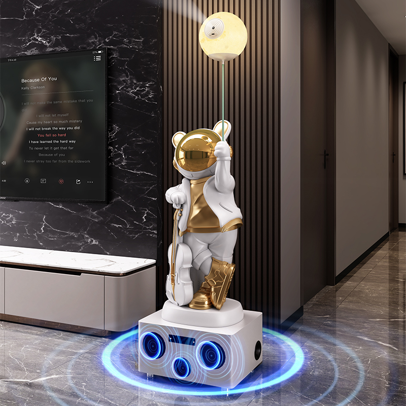 Estatua de conejo y astronauta - Resin Art In Floor reseña y precio