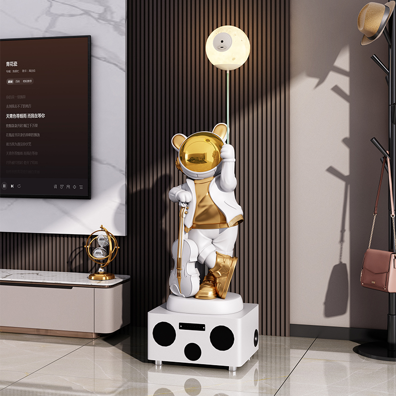 Estatua de conejo y astronauta - Resin Art In Floor reseña y precio