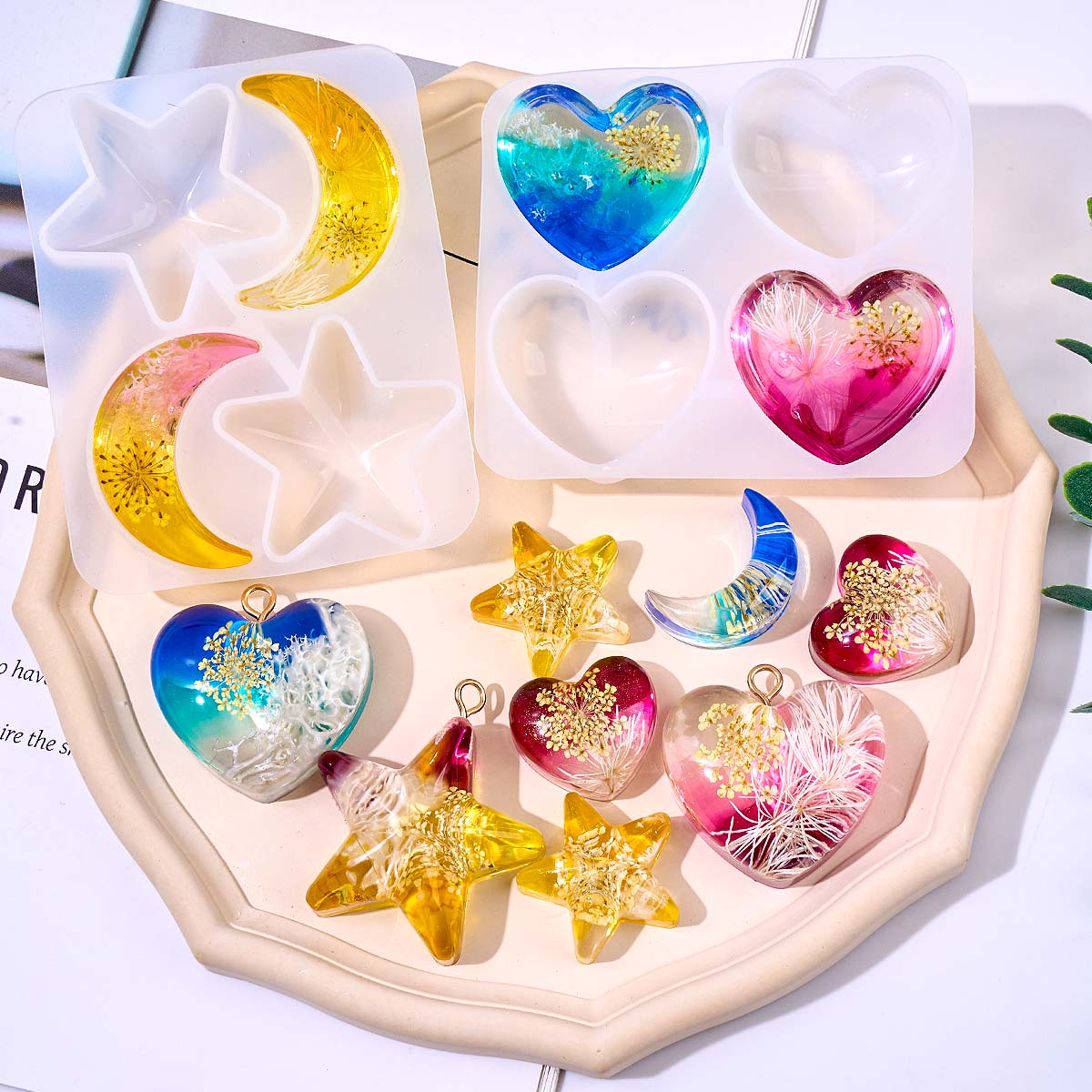 Molde de silicona con forma de - Resin Art Jewellery reseña y precio