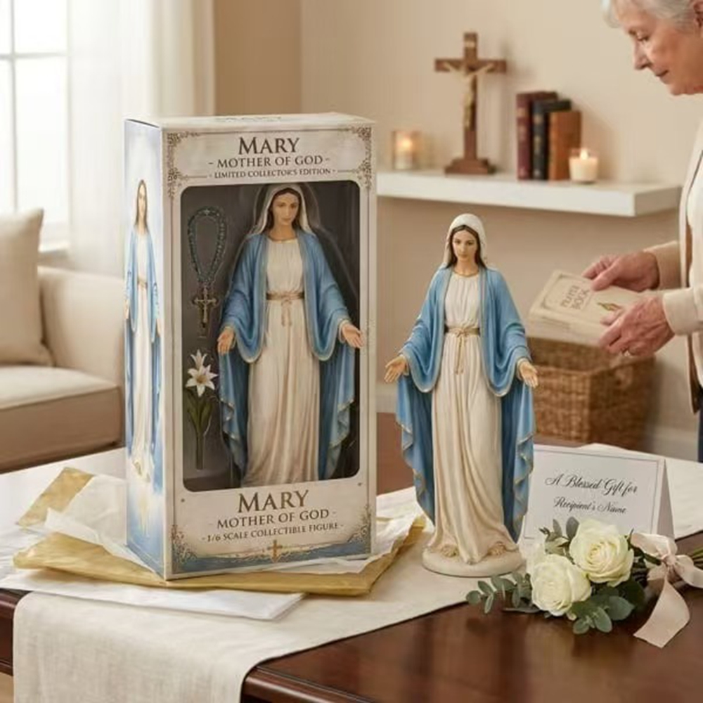 Figura decorativa de la Virgen - Resin Art Mary reseña y precio