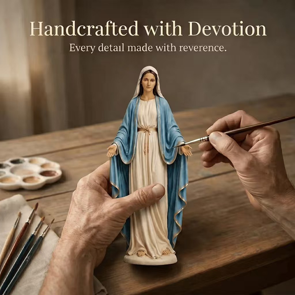 Figura decorativa de la Virgen - Resin Art Mary reseña y precio