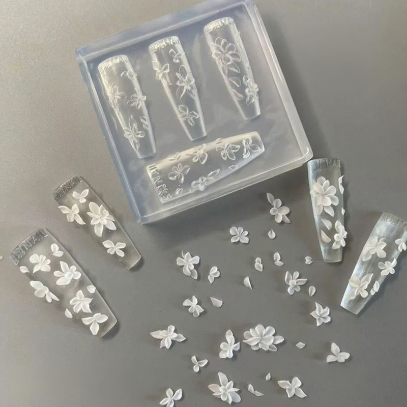 Molde de Uñas 3D con Flores, H - Resin Art Templates Free reseña y precio