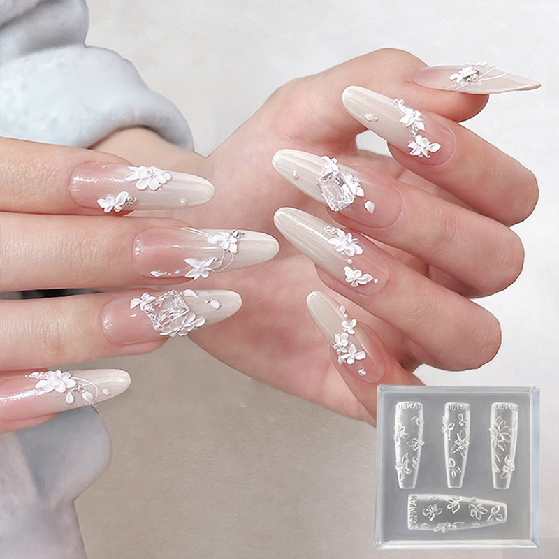 Molde de Uñas 3D con Flores, H - Resin Art Templates Free reseña y precio