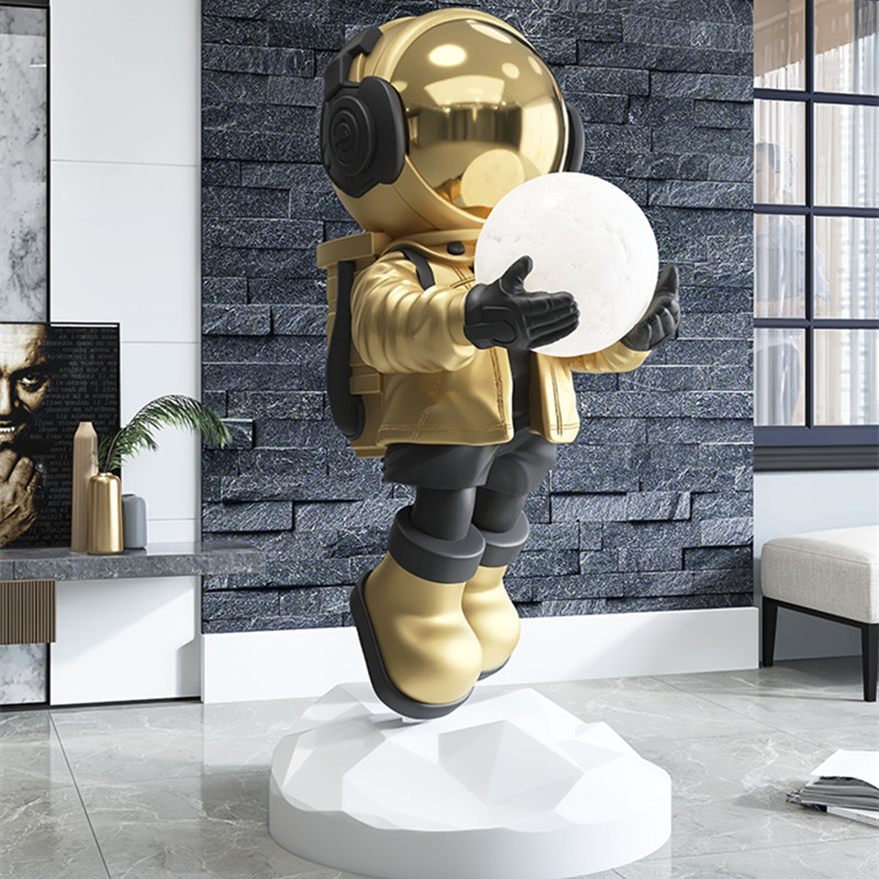 Lámpara de pie de astronauta,  - Resin Art On Floor reseña y precio