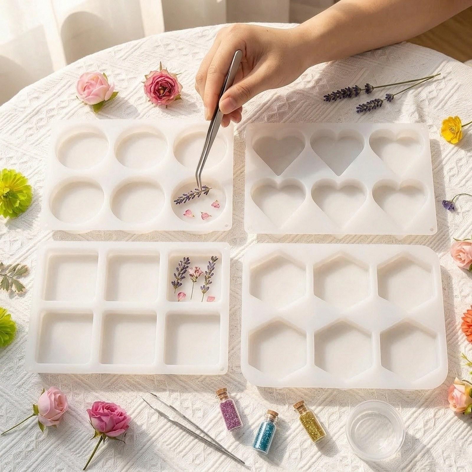 4 Moldes de Resina Profunda pa - Coaster Mold Square reseña y precio