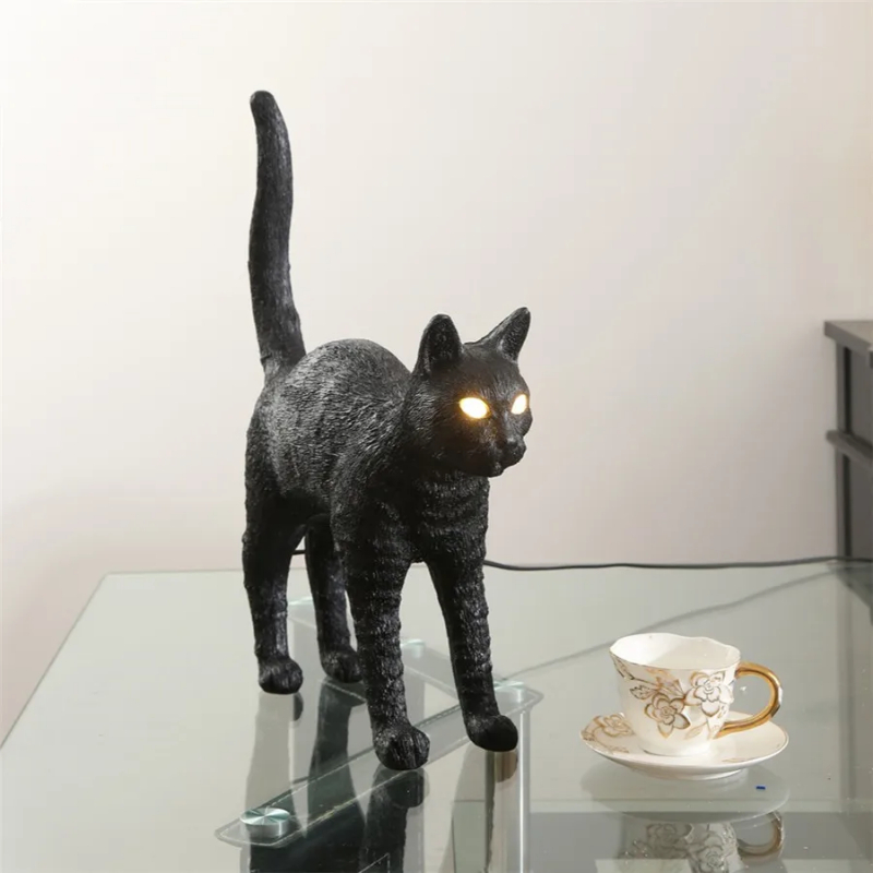 Lámpara de mesa de gato nórdic - Resin Art On Floor reseña y precio