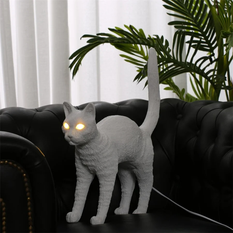 Lámpara de mesa de gato nórdic - Resin Art On Floor reseña y precio