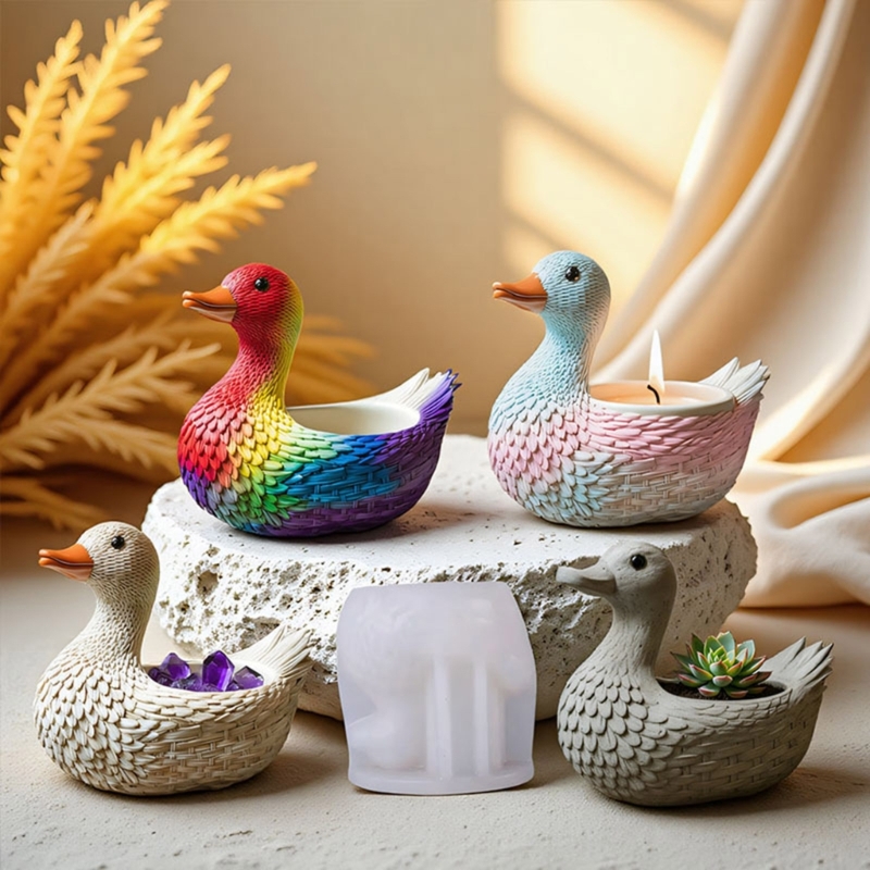 Molde pato silicona reutilizab - Resin Art Ideas reseña y precio