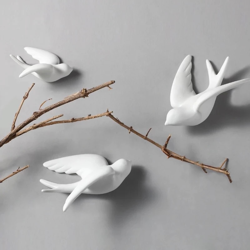 Pájaros de cerámica creativos  - Background Resin Art reseña y precio