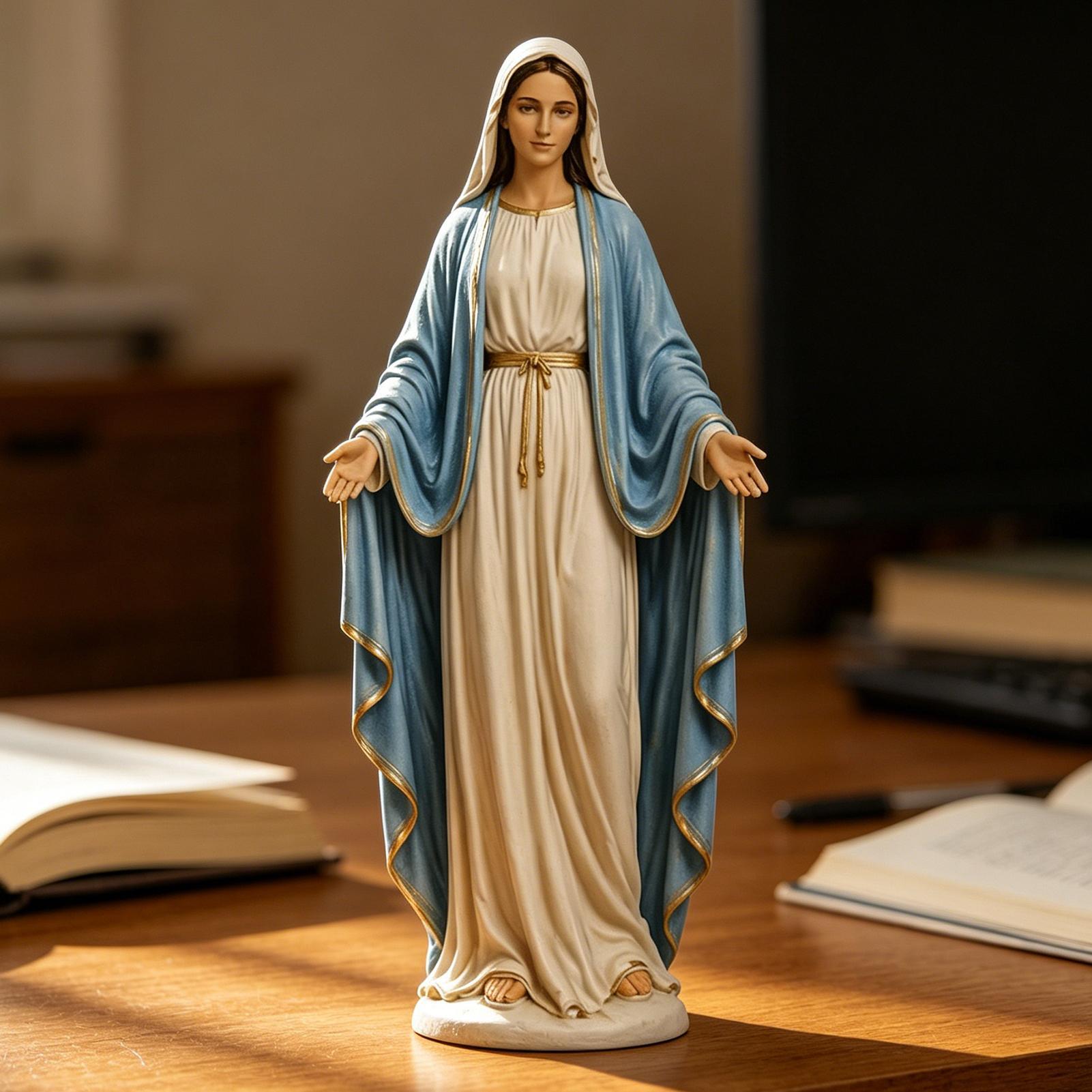 Figura Decorativa de la Virgen - Resin Art Mary reseña y precio