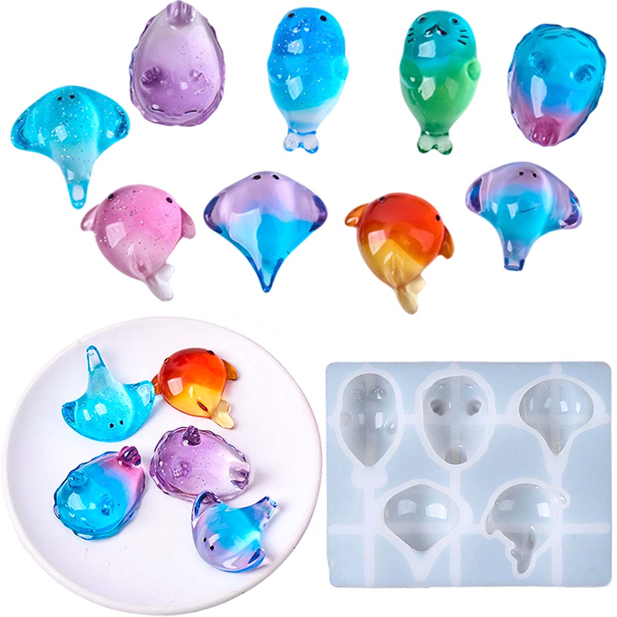 Molde de silicona 3D de rayo m - Resin Art Mould reseña y precio