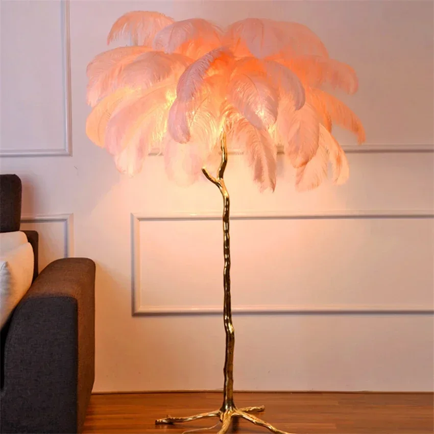 Lámparas De pie De plumas De a - Resin Art In Floor reseña y precio