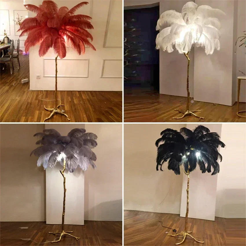 Lámparas De pie De plumas De a - Resin Art In Floor reseña y precio