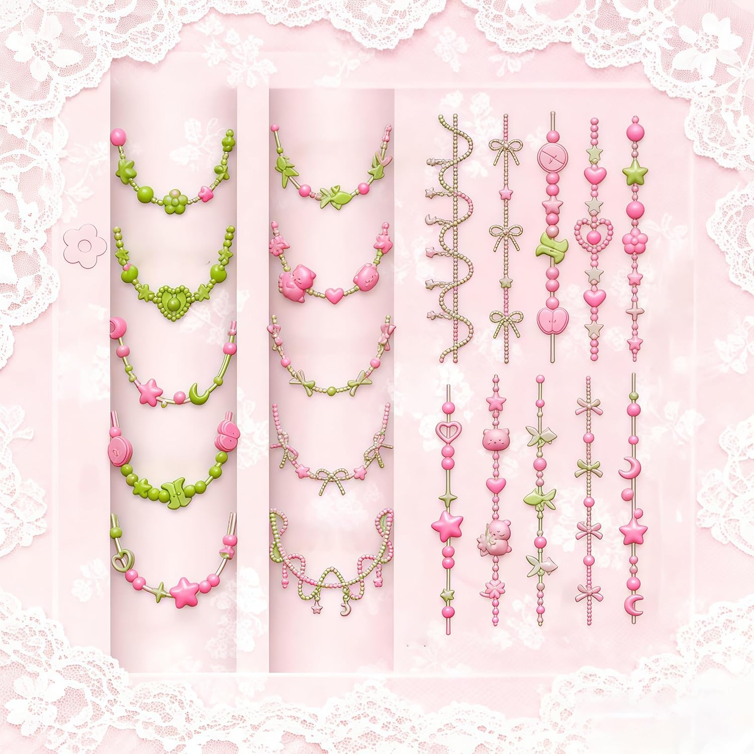 Collar de cuentas 3D, molde ar - Resin Art Templates Free reseña y precio