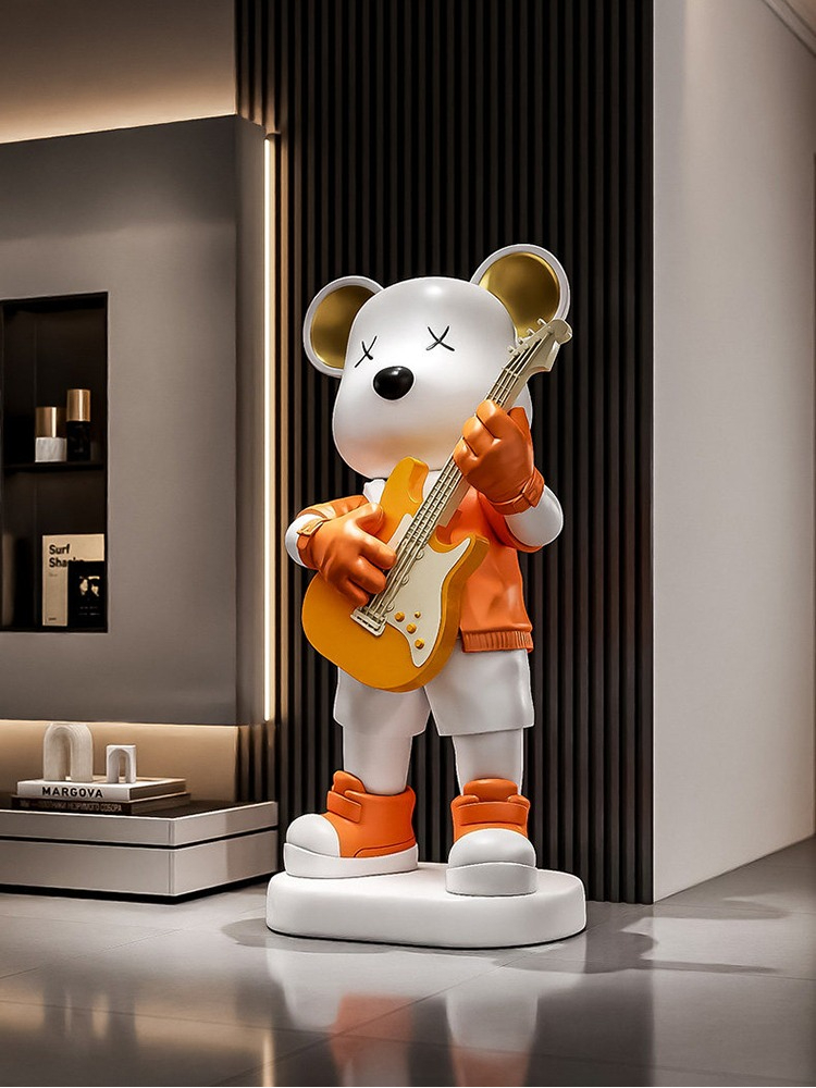 Estatua de oso de amor de guit - Resin Art In Floor reseña y precio