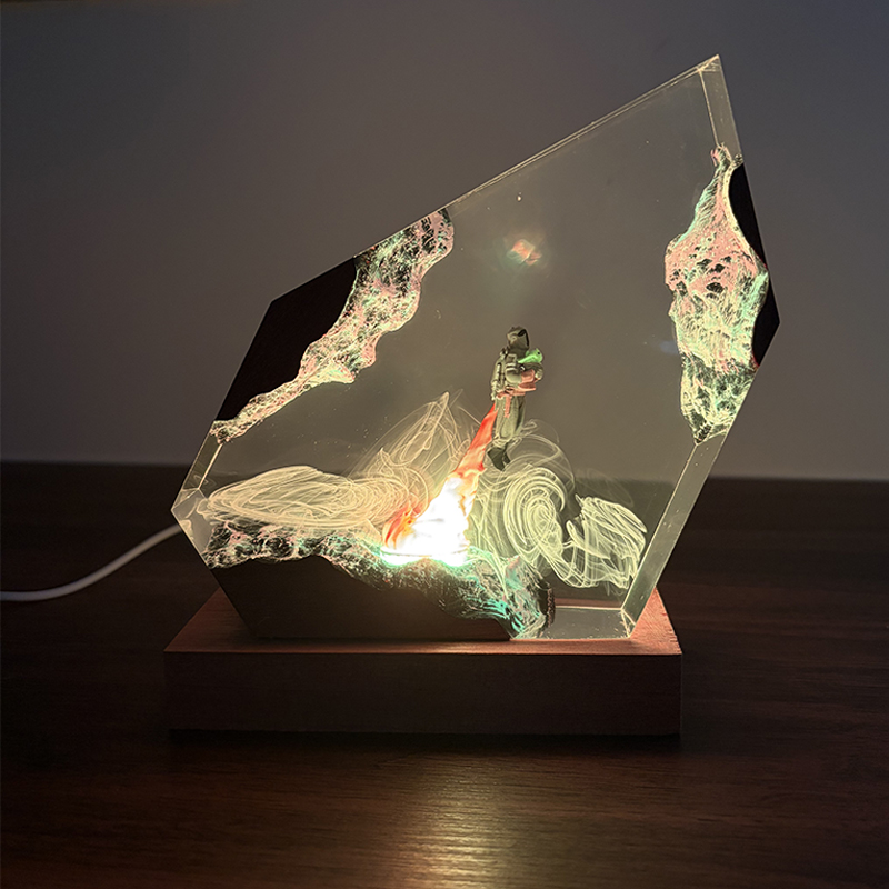 Lámpara de Mesa de Resina con  - Resin Art Light reseña y precio