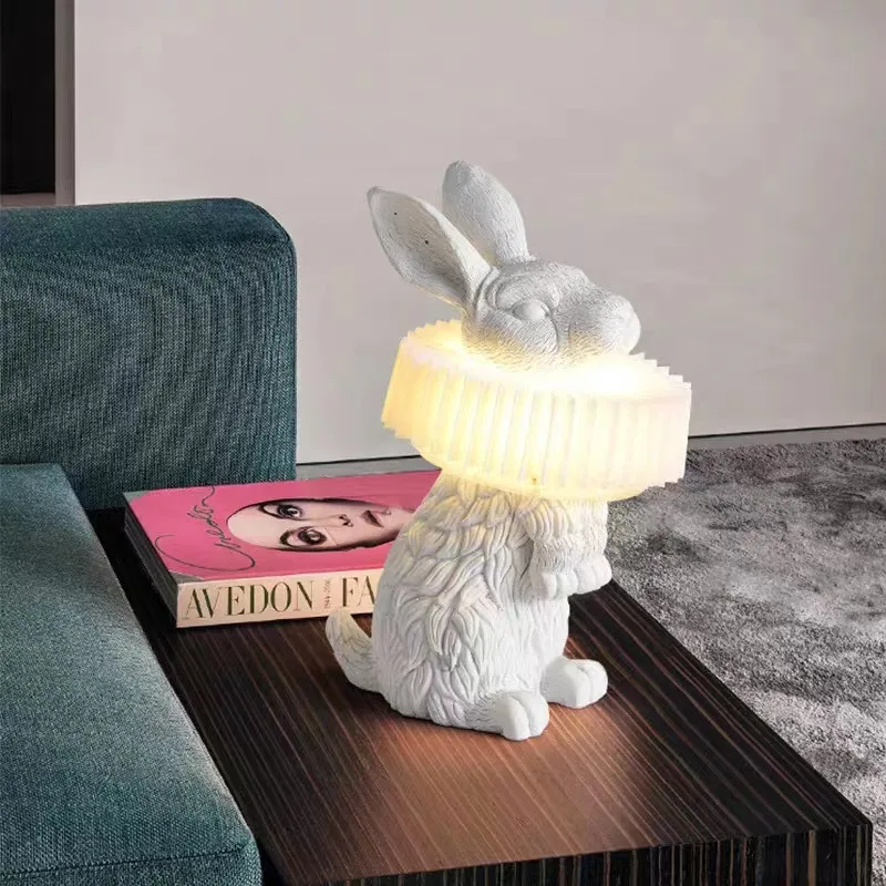 Lámpara de mesa de conejo Ador - Resin Art On Floor reseña y precio