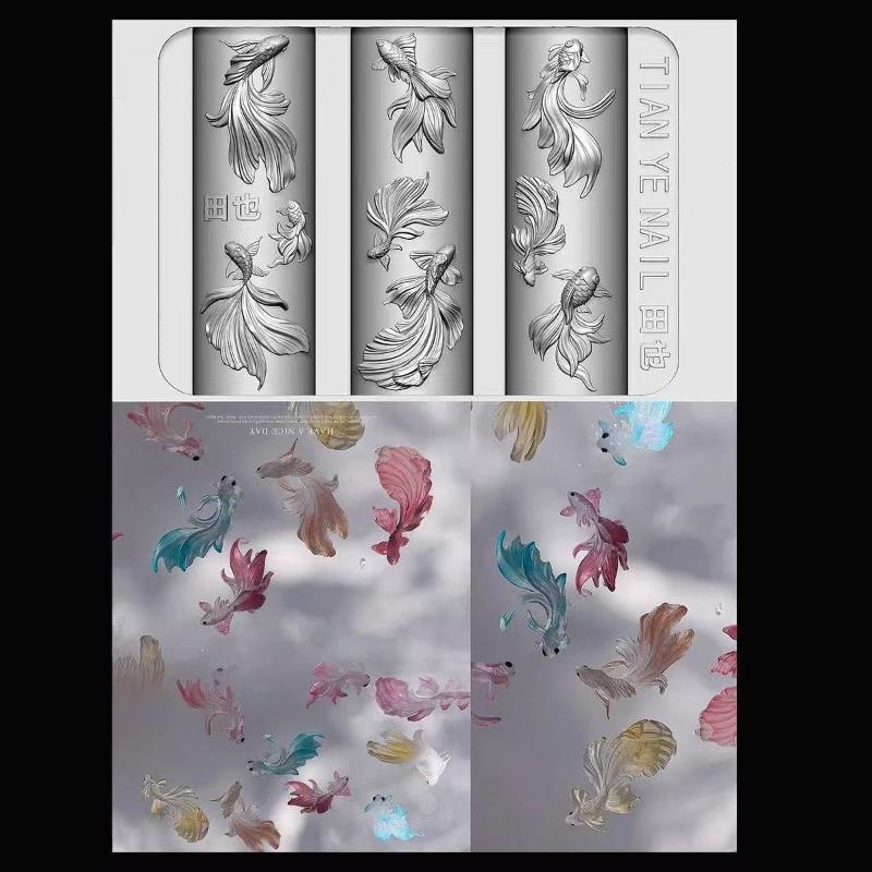 Plantillas de silicona suave 3 - Resin Art Templates Free reseña y precio
