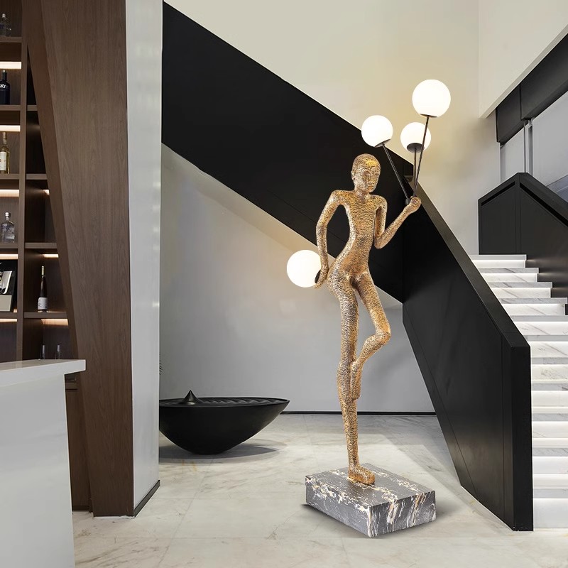 Lámpara de pie para sala de es - Resin Art In Floor reseña y precio